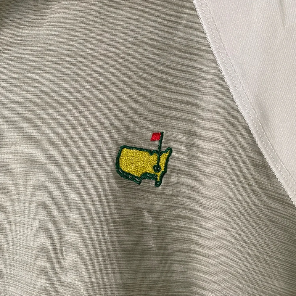 Master’s Augusta National Magnolia Gray and White Women's Top Size Medium - Picture 3 of 4